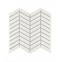 Chevron Gloss White 28.85cm x 30.25cm (2.3cm x 8.5cm) Mosaic Tile