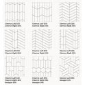 Equipe Chevron Greige Left 18.6 x 5.2cm Wall Tile PER BOX