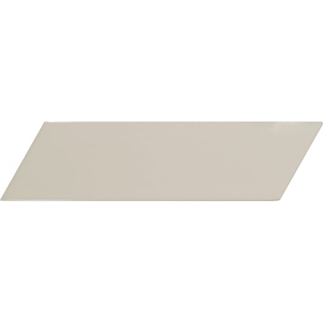 Equipe Chevron Greige Left 18.6 x 5.2cm Wall Tile PER BOX