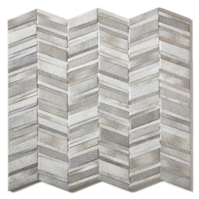 Realonda Chevron Grey Decor Tile