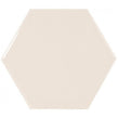 Equipe Chevron Hexagon Cream 12.4cm x 10.7cm Wall Tile (Box Deal)