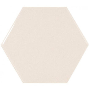 Equipe Chevron Hexagon Cream 12.4cm x 10.7cm Wall Tile (Box Deal)