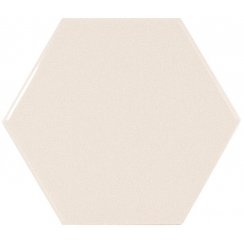 Equipe Chevron Hexagon Cream 12.4cm x 10.7cm Wall Tile (Box Deal)