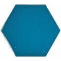 Equipe Chevron Hexagon Electric Blue 12.4cm x 10.7cm Wall Tile PER BOX