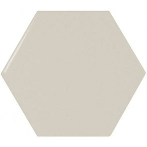 Equipe Chevron Hexagon Greige 12.4cm x 10.7cm Wall Tile (Box Deal)