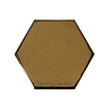 Equipe Chevron Hexagon Metallic Gold 12.4cm x 10.7cm Wall Tile (Box Deal)