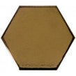 Equipe Chevron Hexagon Metallic Gold 12.4cm x 10.7cm Wall Tile (Box Deal)