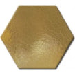 Equipe Chevron Hexagon Metallic Gold 12.4cm x 10.7cm Wall Tile (Box Deal)