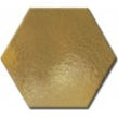 Equipe Chevron Hexagon Metallic Gold 12.4cm x 10.7cm Wall Tile (Box Deal)