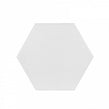 Equipe Chevron Hexagon White Matt 12.4cm x 10.7cm Wall Tile (Box Deal)