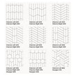 Equipe Chevron Light Grey Right 18.6 x 5.2cm Wall Tile PER BOX