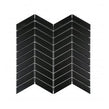 Chevron Matt Black 28.85cm x 30.25cm (2.3cm x 8.5cm) Mosaic Tile
