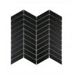 Chevron Matt Black 28.85cm x 30.25cm (2.3cm x 8.5cm) Mosaic Tile