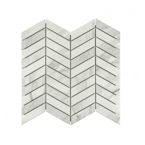 Chevron Matt Staturio 28.85cm x 30.25cm (2.3cm x 8.5cm) Mosaic Tile