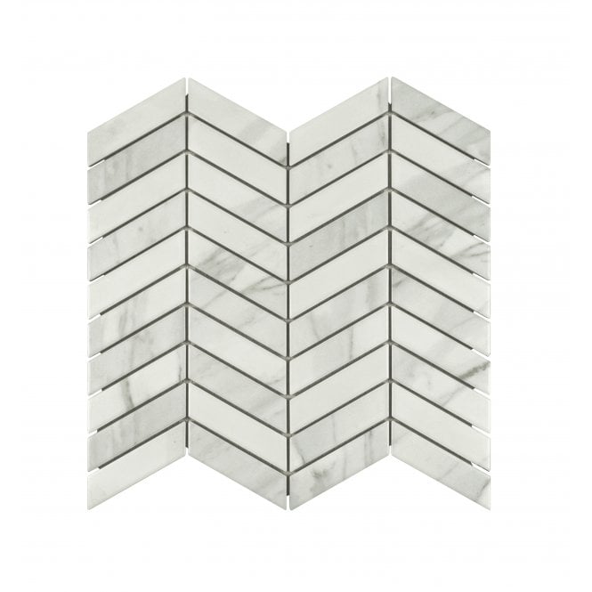 Chevron Matt Staturio 28.85cm x 30.25cm (2.3cm x 8.5cm) Mosaic Tile