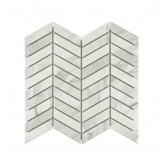 Chevron Matt Staturio 28.85cm x 30.25cm (2.3cm x 8.5cm) Mosaic Tile