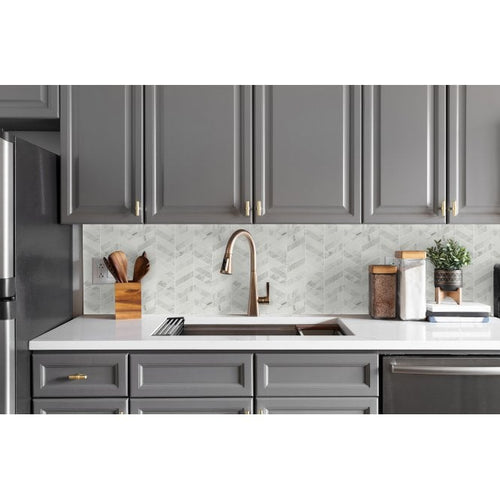 Chevron Matt Staturio 28.85cm x 30.25cm (2.3cm x 8.5cm) Mosaic Tile