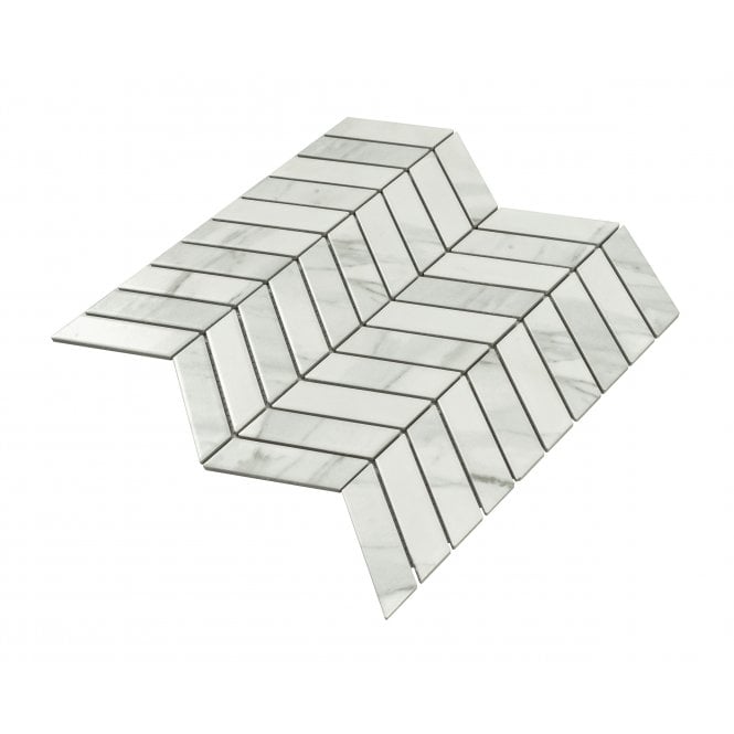 Chevron Matt Staturio 28.85cm x 30.25cm (2.3cm x 8.5cm) Mosaic Tile