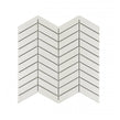 Chevron Matt White 28.85cm x 30.25cm (2.3cm x 8.5cm) Mosaic Tile
