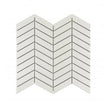 Chevron Matt White 28.85cm x 30.25cm (2.3cm x 8.5cm) Mosaic Tile