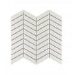Chevron Matt White 28.85cm x 30.25cm (2.3cm x 8.5cm) Mosaic Tile