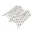 Chevron Matt White 28.85cm x 30.25cm (2.3cm x 8.5cm) Mosaic Tile