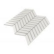 Chevron Matt White 28.85cm x 30.25cm (2.3cm x 8.5cm) Mosaic Tile