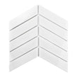 Chevron Matt White 31.85cm x 22.4cm (4.5cm x 18cm) Mosaic Tile