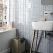 Equipe Chevron Sky Blue Right 18.6 x 5.2cm Wall Tile PER BOX