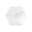 Made In Spain Cipriani Hexagon White Marble Effect Matt Porcelain 20cm x 24cm Wall and Floor Tile