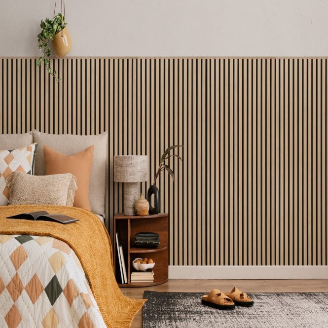 Classic Oak Acoustic Wood Panel 120cm x 60cm x 21mm