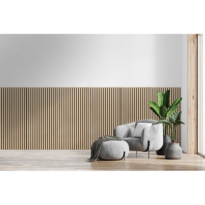 Classic Oak Acoustic Wood Panel 120cm x 60cm x 21mm