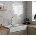 Equipe Coco Amber Grey 5cm x 15cm Wall Tile