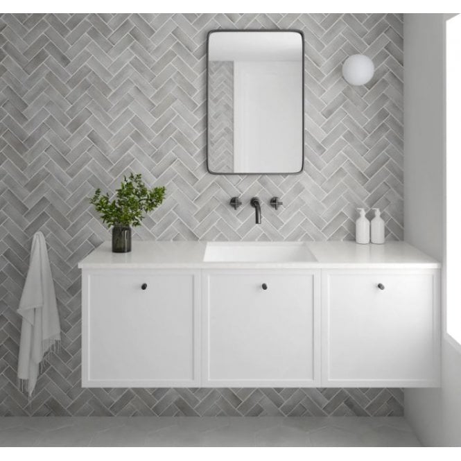 Equipe Coco Amber Grey Matt 5cm x 15cm Wall & Floor Tile