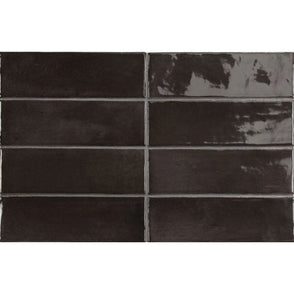 Equipe Coco Black Hat 5cm x 15cm Wall Tile