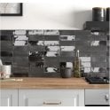 Equipe Coco Black Hat 5cm x 15cm Wall Tile