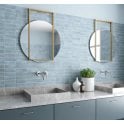 Equipe Coco Blue Grass 5cm x 15cm Wall Tile