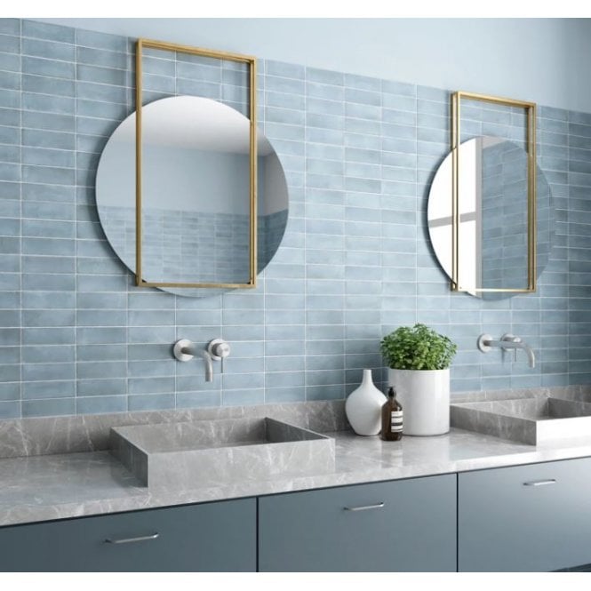Equipe Coco Blue Grass Matt 5cm x 15cm Wall Tile & Floor Tile