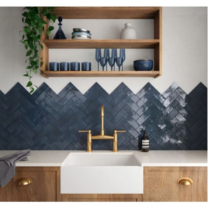 Equipe Coco Blue Night Matt 5cm x 15cm Wall & Floor Tile
