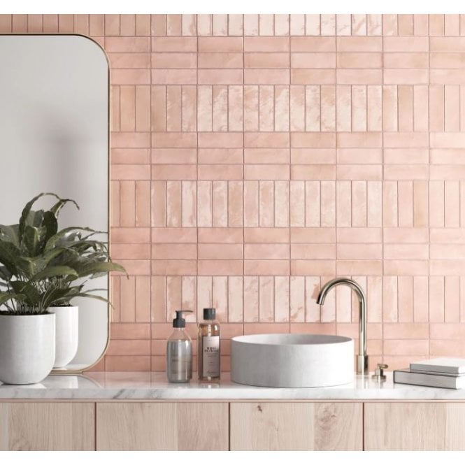 Equipe Coco Orchard Pink 5cm x 15cm Wall Tile