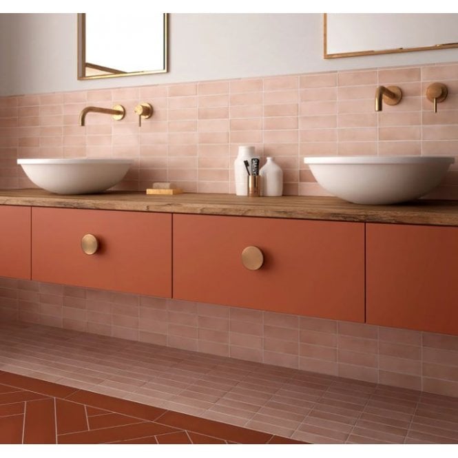 Equipe Coco Orchard Pink Matt 5cm x 15cm Wall & Floor Tile