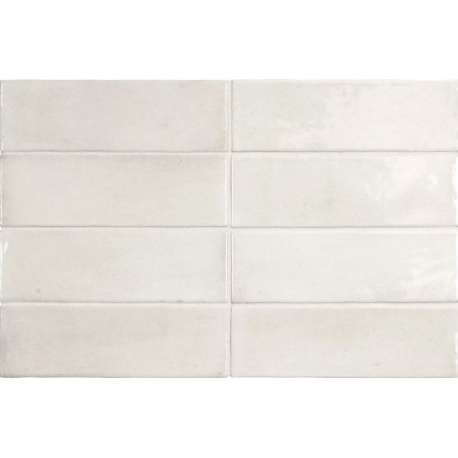 Equipe Coco White 5cm x 15cm Wall Tile