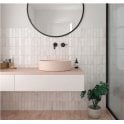 Equipe Coco White 5cm x 15cm Wall Tile