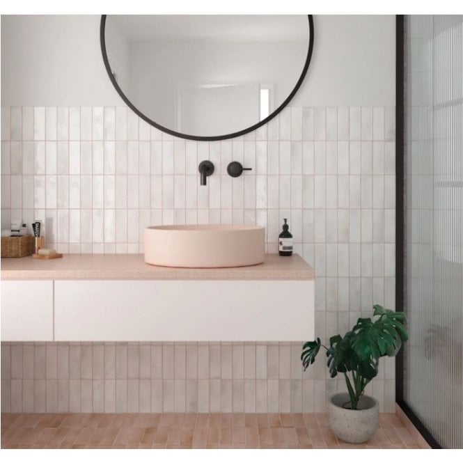 Equipe Coco White Matt 5cm x 15cm Wall Tile