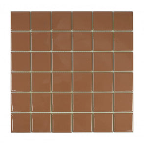 Coffee Large Square (5.2cm x 5.2cm) 32cm x 32cm Toto Mosaic