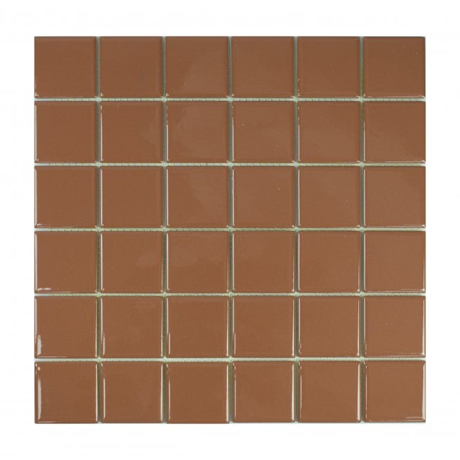 Coffee Large Square (5.2cm x 5.2cm) 32cm x 32cm Toto Mosaic