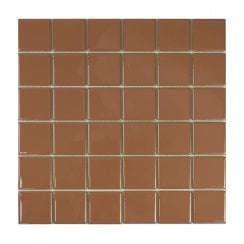 Coffee Large Square (5.2cm x 5.2cm) 32cm x 32cm Toto Mosaic