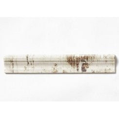 Colonial Mold White Wood Matt 5cm x 30cm Dado Border Tile