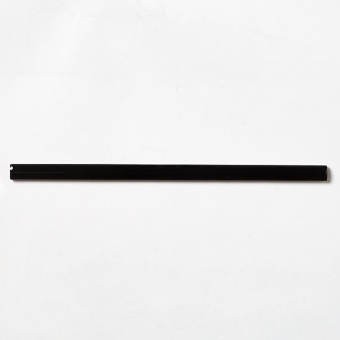 Colonial Quarter Round Black Brillo 1.5cm x 30cm Wall Tile