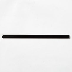 Colonial Quarter Round Black Mate 1.5cm x 30cm Wall Tile